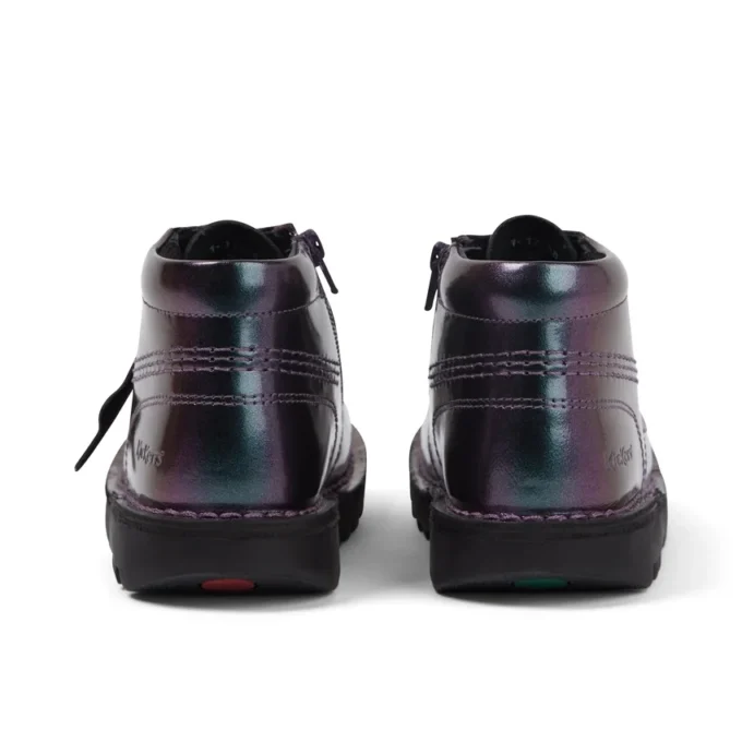 Kickers Kick Hi Galactic für Mädchen, Lackleder, lila