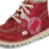 Kickers Kick Hi Glitter Stiefel für Kleinkinder, Unisex, Rot Kickers Kick Hi Glitter Stiefel für Kleinkinder, Unisex, Rot