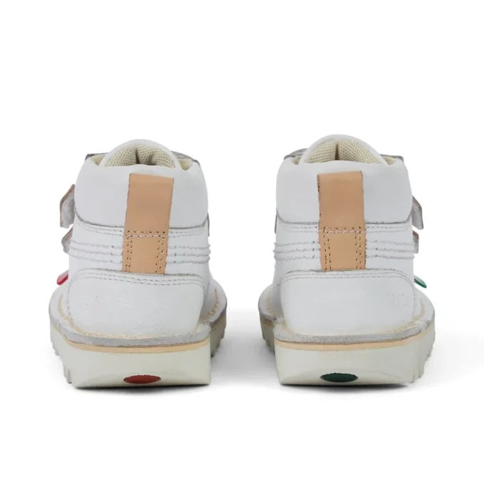 Kickers Kick Hi Roll Unisex für Kleinkinder, Leder, Weiß Kickers Kick Hi Roll Unisex für Kleinkinder, Leder, Weiß