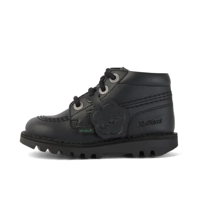 Kickers Kick Hi Zip Leder Alternative Schwarz für Kleinkinder (Unisex) Kickers Kick Hi Zip Leder Alternative Schwarz für Kleinkinder (Unisex)