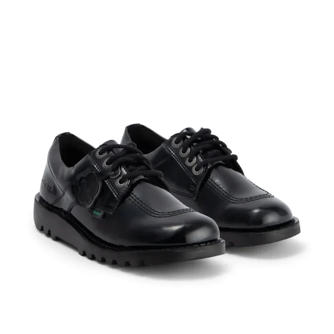 Kickers Kick Lo für Damen aus Leder und Lackleder, schwarz Kickers Kick Lo für Damen aus Leder und Lackleder, schwarz