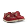 Kickers Unisex Kick T-Bar Glitzer-Schuhe für Kleinkinder, rot Kickers Unisex Kick T-Bar Glitzer-Schuhe für Kleinkinder, rot
