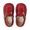 Kickers Unisex Kick T-Bar Glitzer-Schuhe für Kleinkinder, rot Kickers Unisex Kick T-Bar Glitzer-Schuhe für Kleinkinder, rot