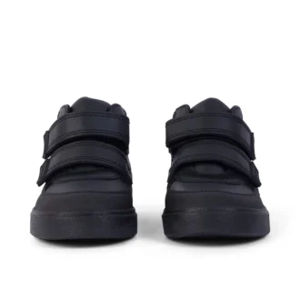 Kleinkind-Jungen Tovni Scuff Hi Leder Schwarz