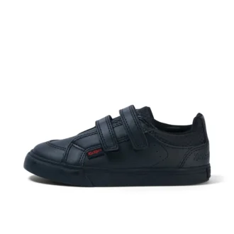 Kleinkind-Jungen Tovni Twin Vel Leder Schwarz