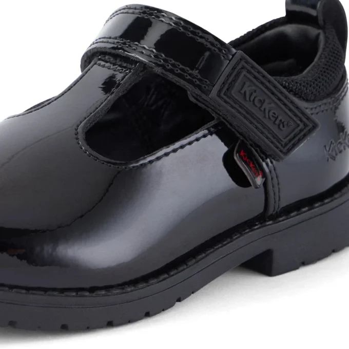 Kleinkind-Mädchen Lachly T-Bar Lackleder Schwarz Kleinkind-Mädchen Lachly T-Bar Lackleder Schwarz