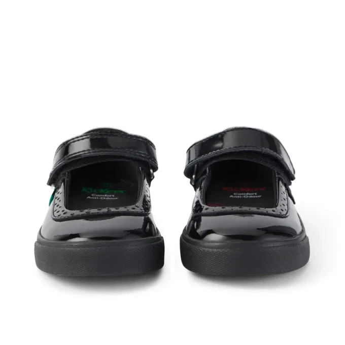 Kleinkind-Mädchen Tovni Brogue MJ Lackleder Schwarz Kleinkind-Mädchen Tovni Brogue MJ Lackleder Schwarz
