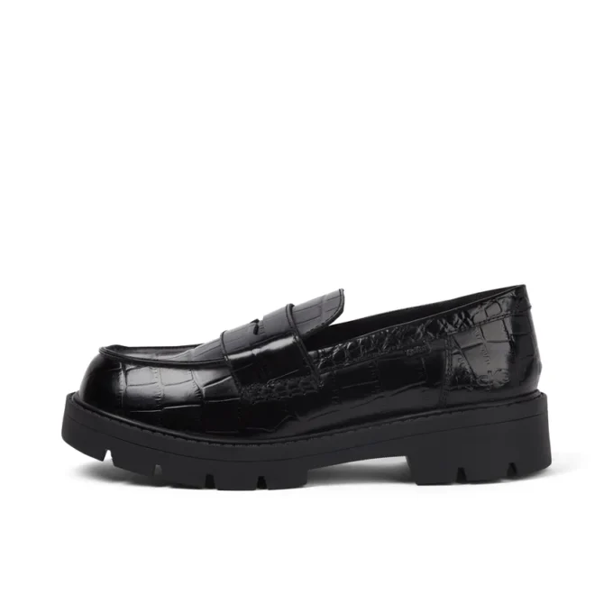 Kori Loafer Croc Leder Schwarz für Damen Kori Loafer Croc Leder Schwarz für Damen