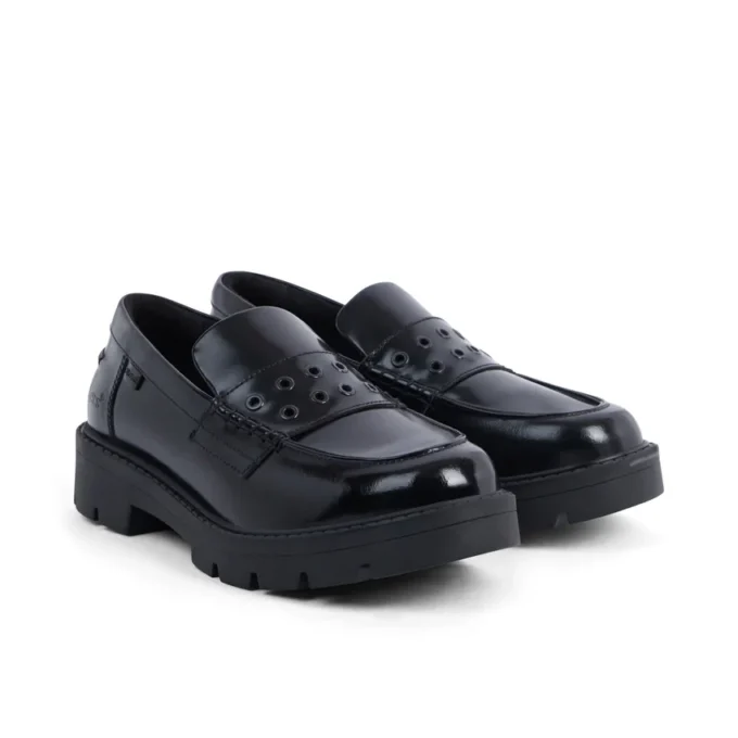 Kori Loafer für Damen, Leder, schwarz, mit Nieten Kori Loafer für Damen, Leder, schwarz, mit Nieten