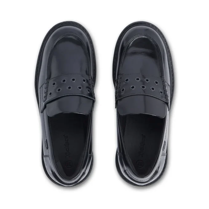 Kori Loafer für Damen, Leder, schwarz, mit Nieten Kori Loafer für Damen, Leder, schwarz, mit Nieten