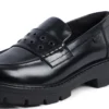 Kori Loafer für Damen, Leder, schwarz, mit Nieten Kori Loafer für Damen, Leder, schwarz, mit Nieten