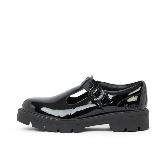 Kori T-Bar für Damen aus Lackleder, schwarz Kori T-Bar für Damen aus Lackleder, schwarz