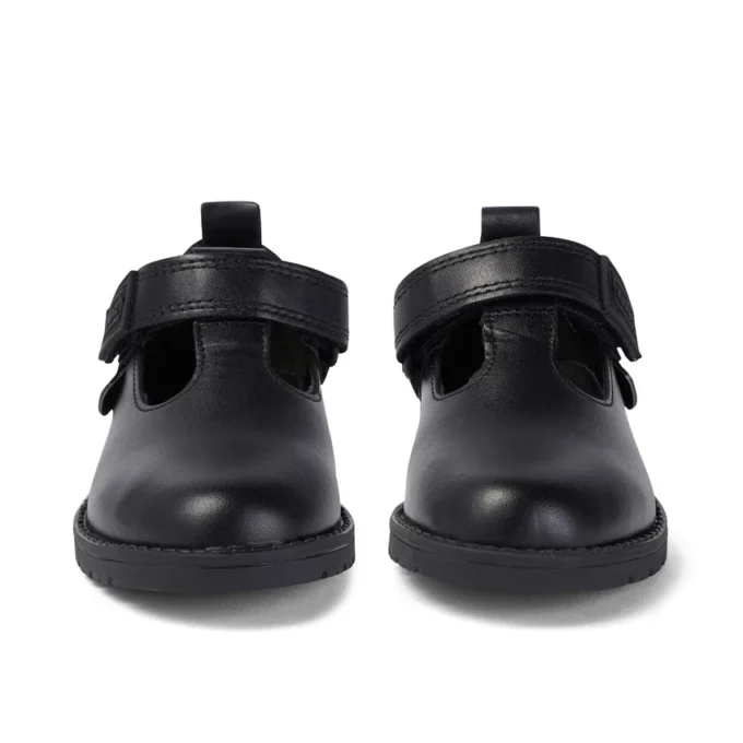 Lachly T-Bar Leder Schwarz für kleine Mädchen Lachly T-Bar Leder Schwarz für kleine Mädchen