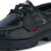 Lennon-Bootsschuh für Erwachsene, Unisex, Leder, Schwarz Lennon-Bootsschuh für Erwachsene, Unisex, Leder, Schwarz