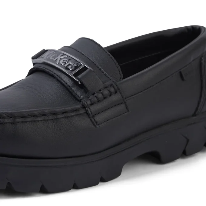 Lennon Loafer aus Leder für Erwachsene, Unisex, schwarz Lennon Loafer aus Leder für Erwachsene, Unisex, schwarz