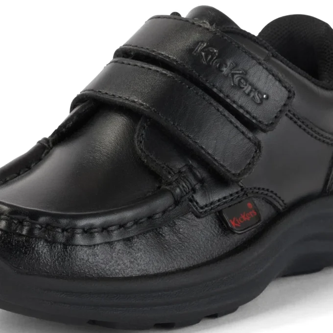 Reasan Twin Vel Leder Schwarz für kleine Jungen Reasan Twin Vel Leder Schwarz für kleine Jungen