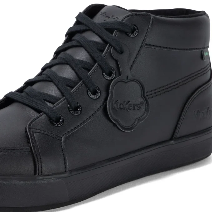 Tovni Hi Lederalternative für Erwachsene, Unisex, Schwarz