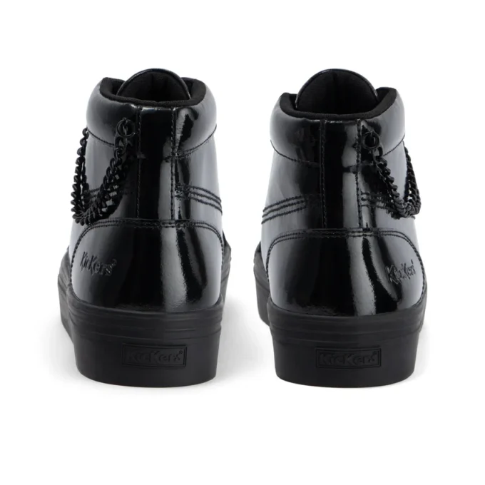 Tovni Hi Stack Chain für Jugendliche und Damen, Lackleder, schwarz Tovni Hi Stack Chain für Jugendliche und Damen, Lackleder, schwarz