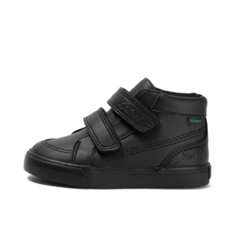 Tovni Hi Vel Unisex für Kleinkinder, Lederimitat, schwarz