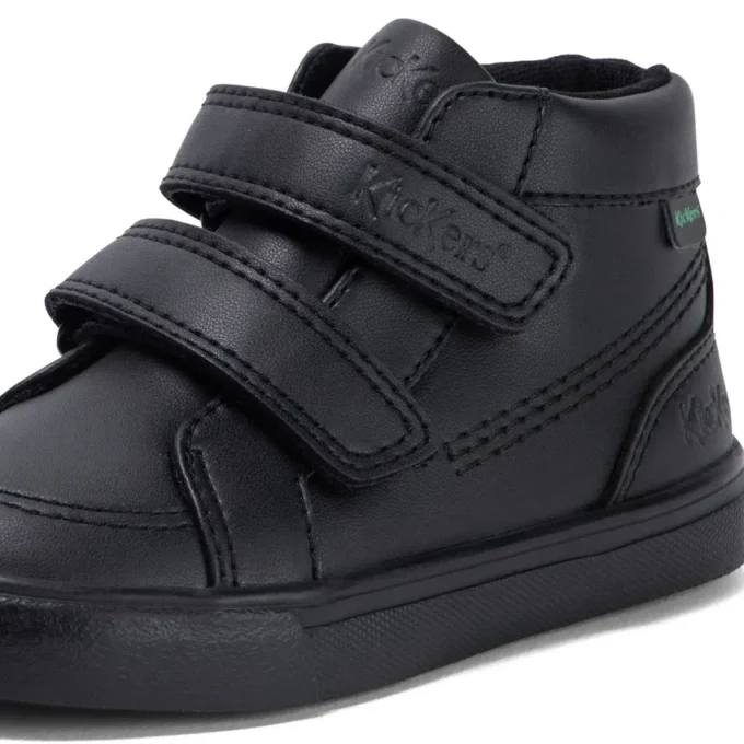 Tovni Hi Vel Unisex für Kleinkinder, Lederimitat, schwarz Tovni Hi Vel Unisex für Kleinkinder, Lederimitat, schwarz