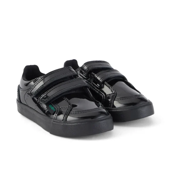 Tovni Twin Vel für Mädchen, Lackleder, schwarz Tovni Twin Vel für Mädchen, Lackleder, schwarz