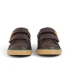 Tovni Twin ZigZag Sneaker für Jungen im Kleinkindalter, Leder, braun