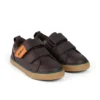 Tovni Twin ZigZag Sneaker für Jungen im Kleinkindalter, Leder, braun