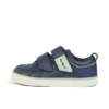 Tovni Twin ZigZag Sneaker für Jungen, Leder, Marineblau