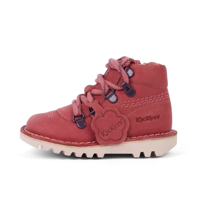 Unisex-Kinderstiefel Kick Hi Explore Leder Rosa Unisex-Kinderstiefel Kick Hi Explore Leder Rosa