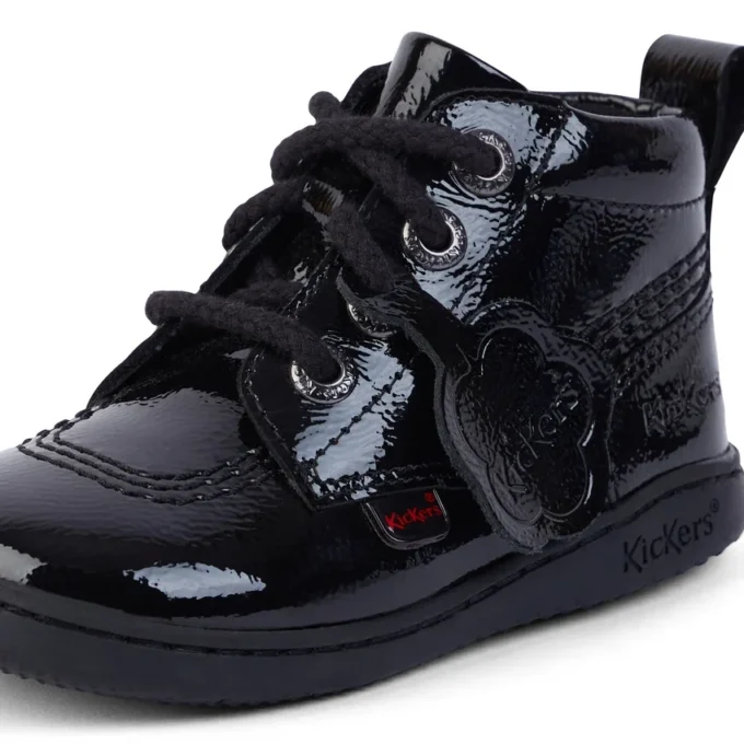 Unisex-Schuhe für Kleinkinder Playflex Hi Crinkle Lackleder Schwarz Unisex-Schuhe für Kleinkinder Playflex Hi Crinkle Lackleder Schwarz