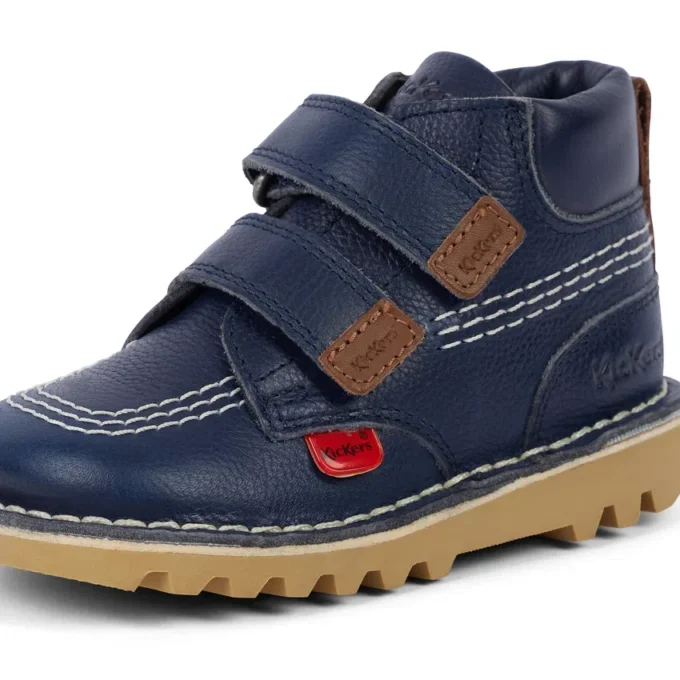 Unisex-Stiefel für Kleinkinder Kick Hi Roll Leder Marineblau Unisex-Stiefel für Kleinkinder Kick Hi Roll Leder Marineblau
