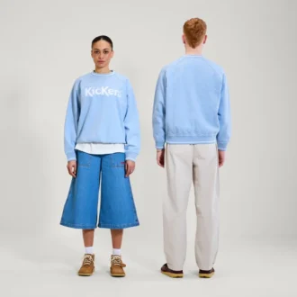 Unisex-Sweatshirt „Kickers Classic Crew“ für Erwachsene, Blau Unisex-Sweatshirt „Kickers Classic Crew“ für Erwachsene, Blau